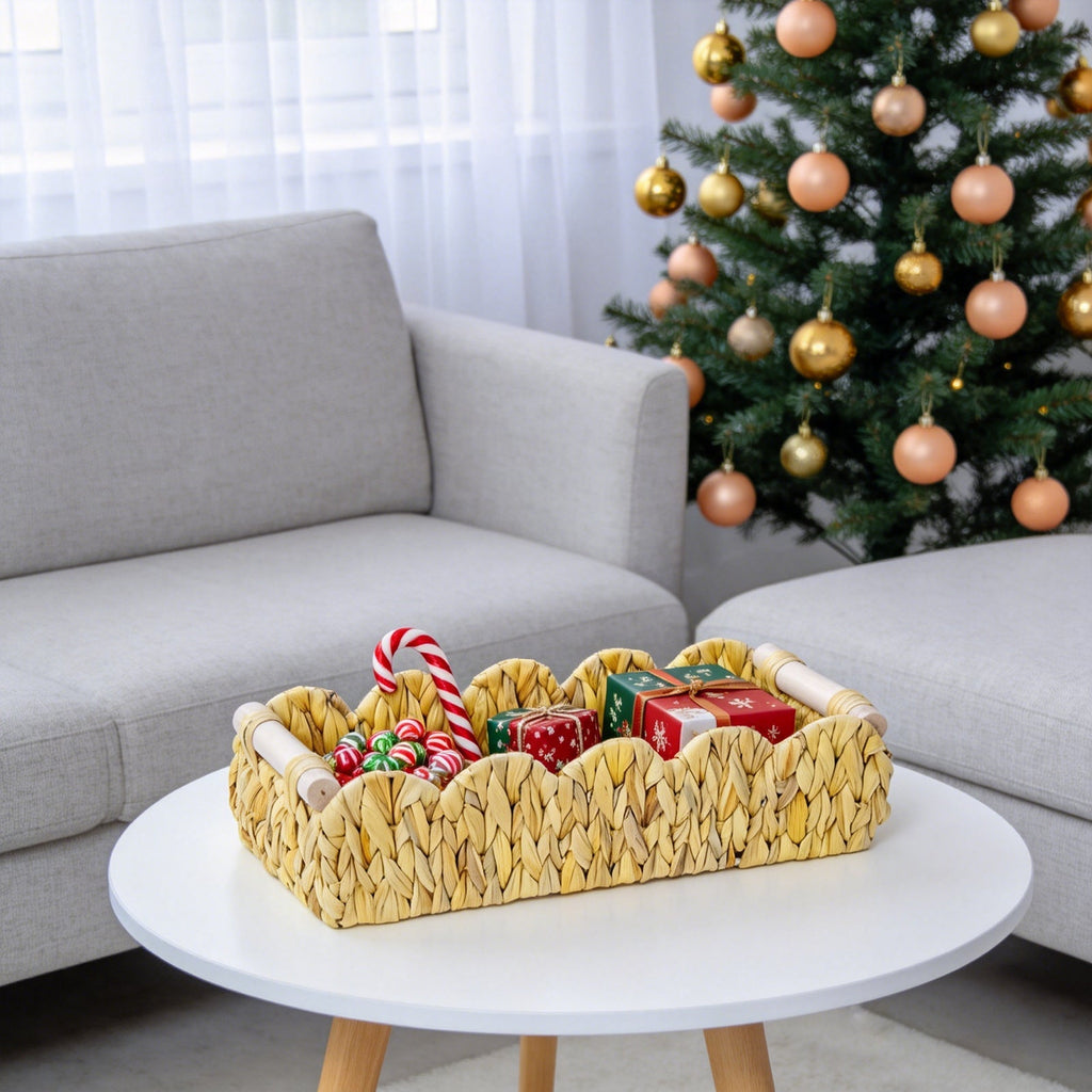 Decorative Woven Storage Tray | High & Bury