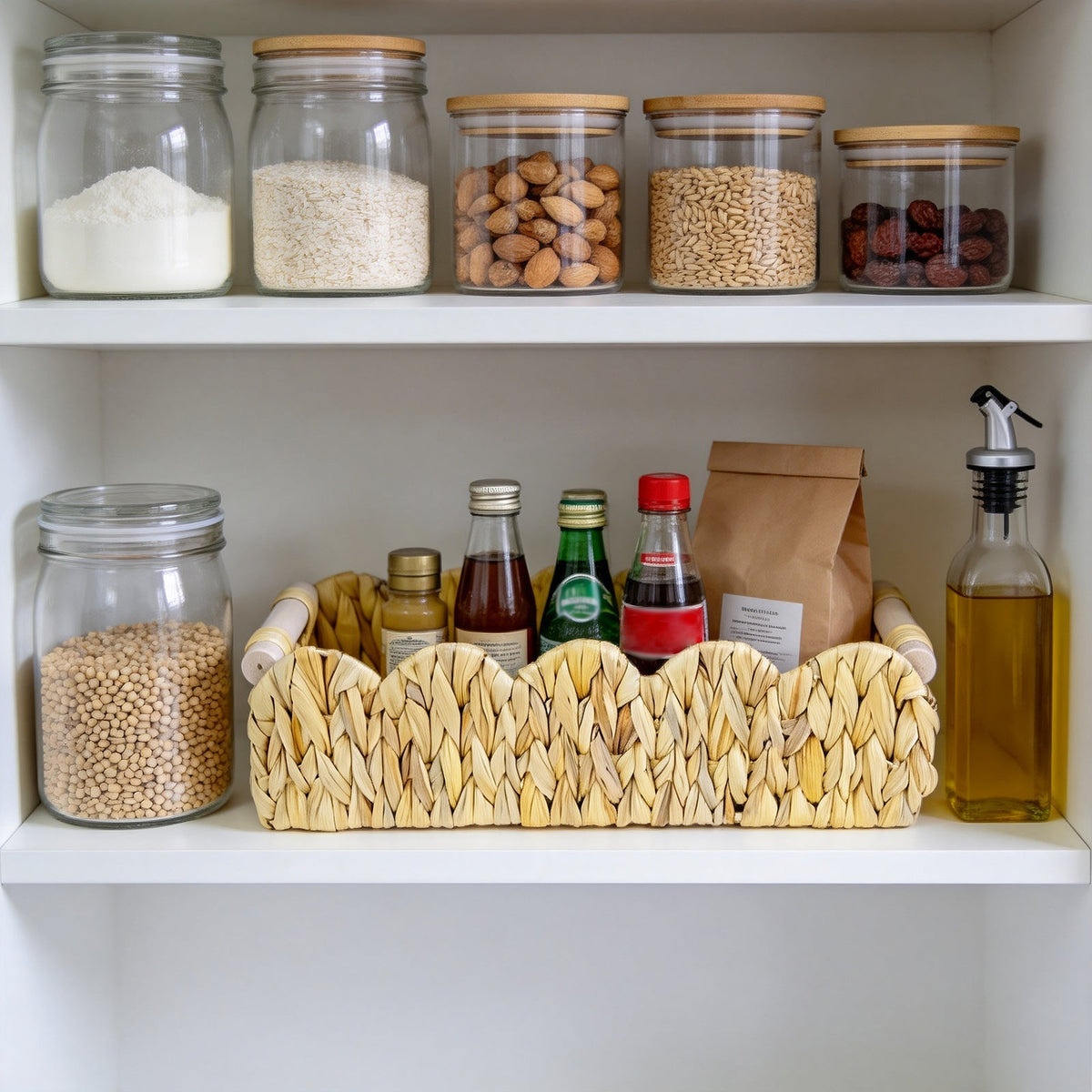 Decorative Woven Storage Tray | High & Bury