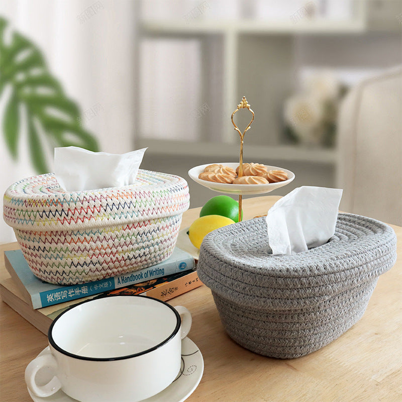 Decorative Woven Tissue Basket | High & Bury