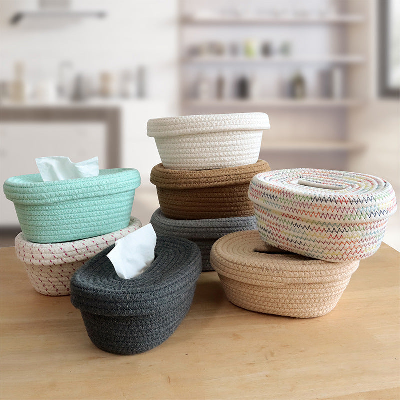 Decorative Woven Tissue Basket | High & Bury