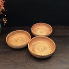 Delicate Serving Platter made of Handcrafted Rattan | High & Bury