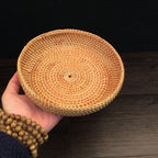 Delicate Serving Platter made of Handcrafted Rattan | High & Bury