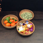 Delicate Serving Platter made of Handcrafted Rattan | High & Bury