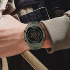Digital Pedometer Watch, 5 Bar Water Resistance, Resin Case, view 3