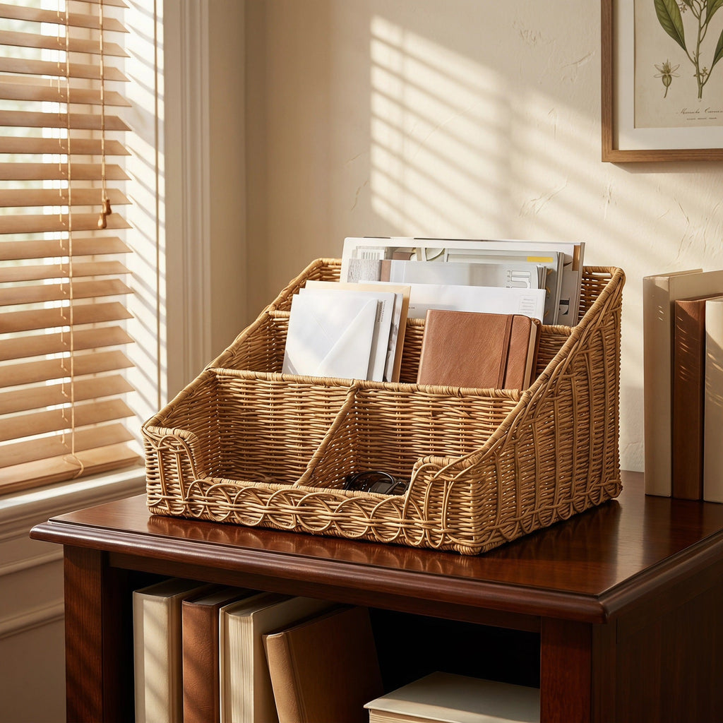 Document Holder Woven Natural Fiber Paper | High & Bury