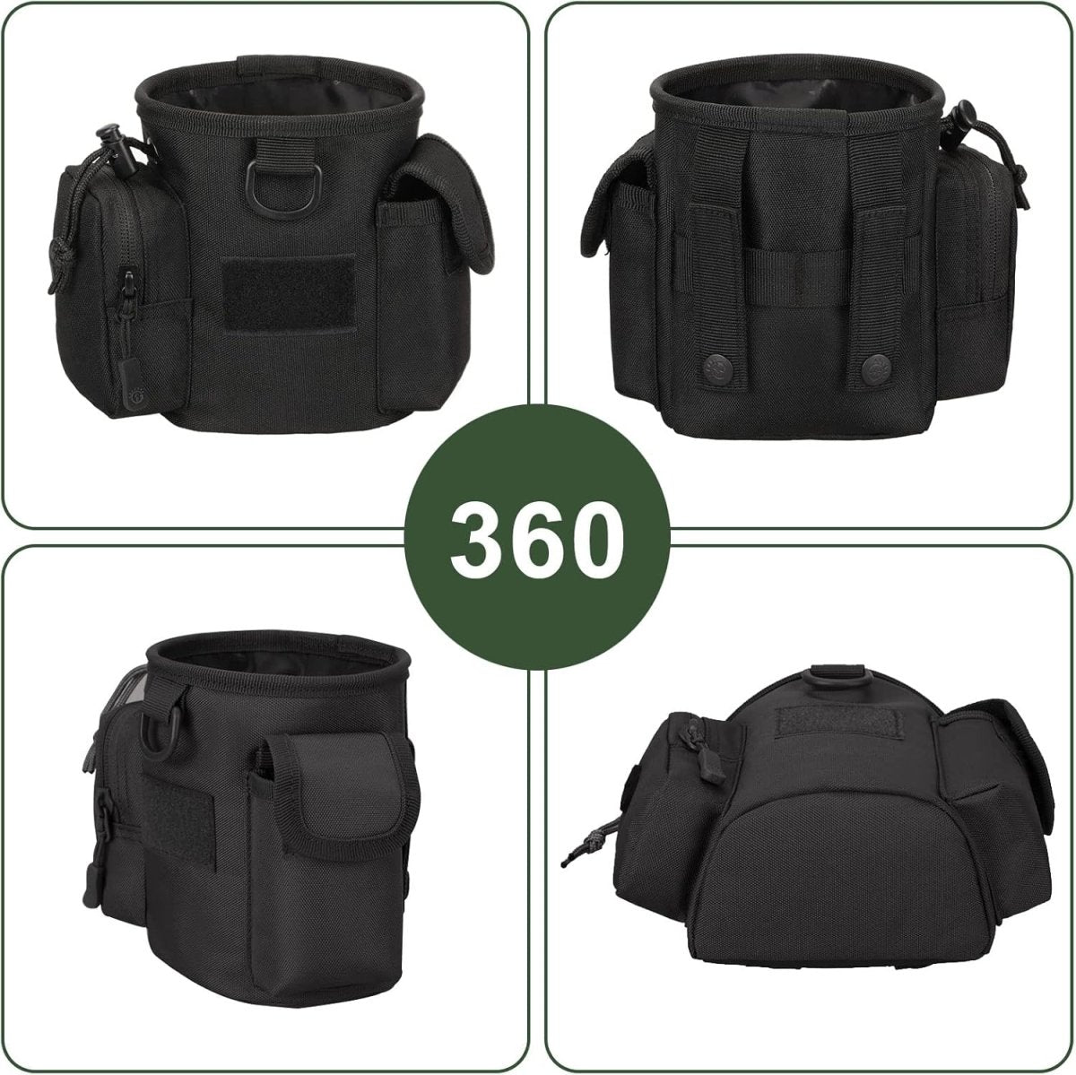 Dog Treat Pouch with Zipped Pockets for Walks and Training, view 8