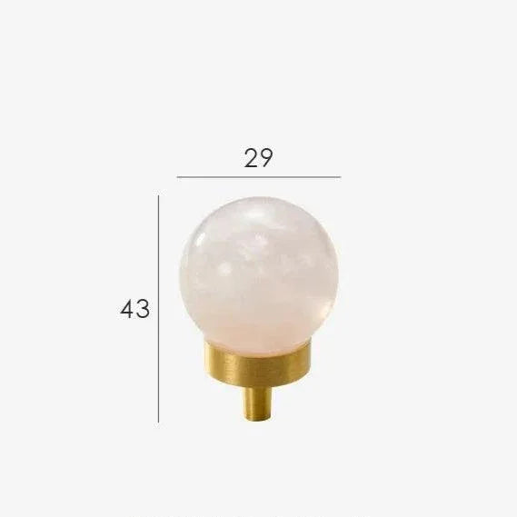 Dorrynta Brass Marble Knobs