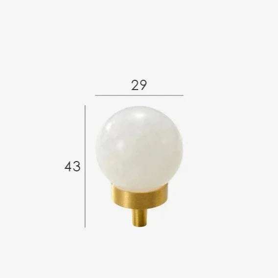 Dorrynta Brass Marble Knobs