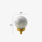 Dorrynta Brass Marble Knobs
