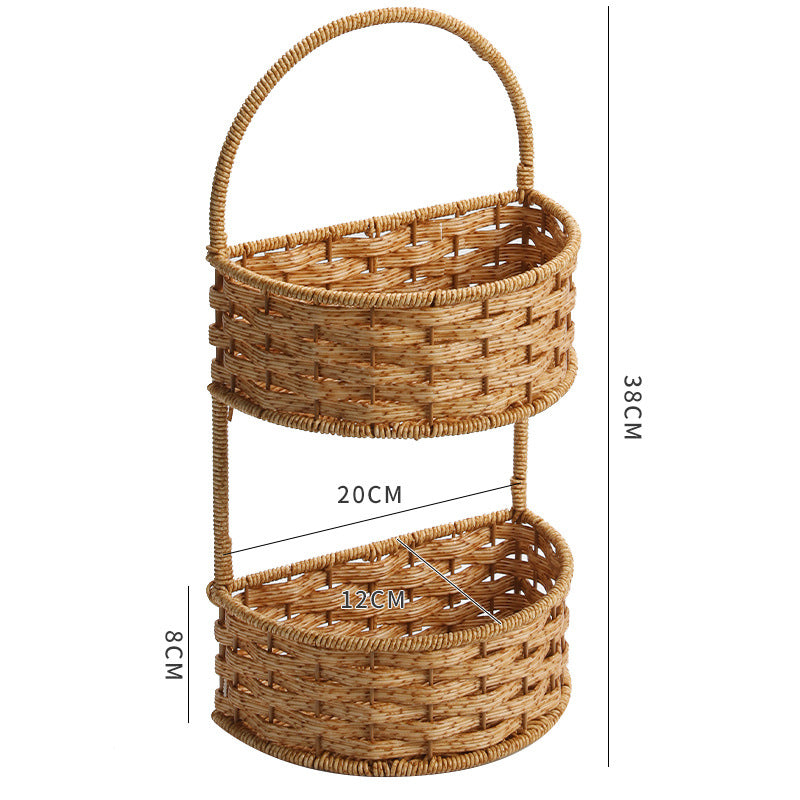 Double Layer Woven Storage Container | High & Bury