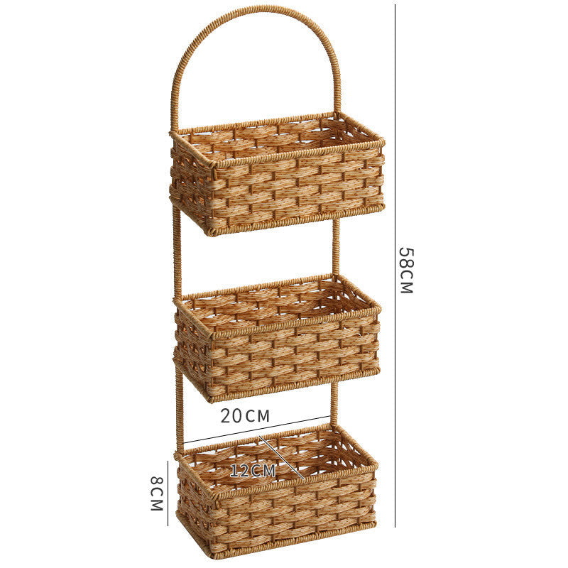 Double Layer Woven Storage Container | High & Bury