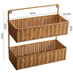 Double Tier Woven Storage Basket | High & Bury