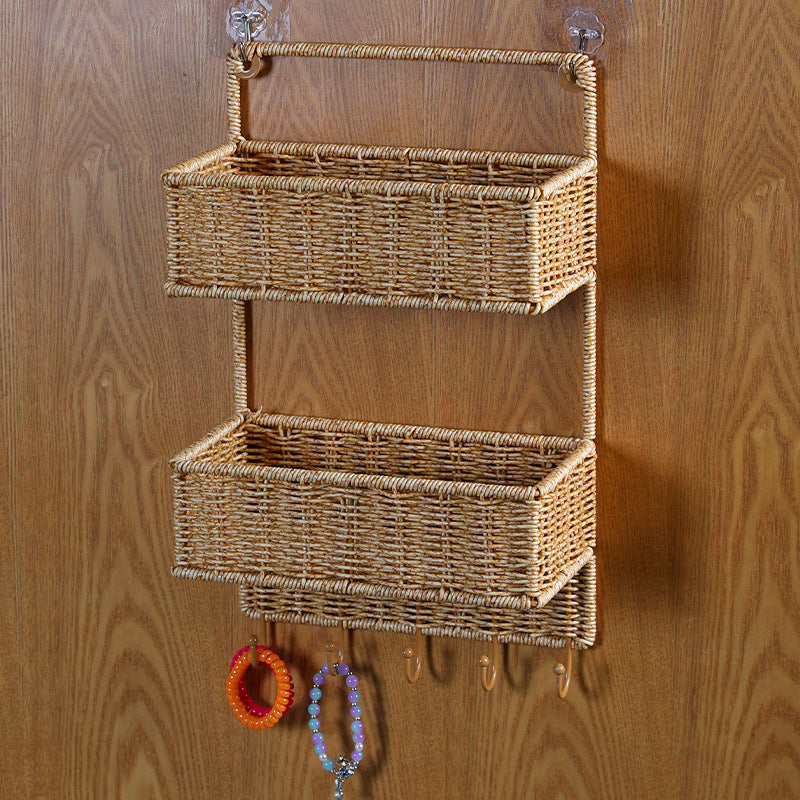 Double Tier Woven Storage Basket | High & Bury