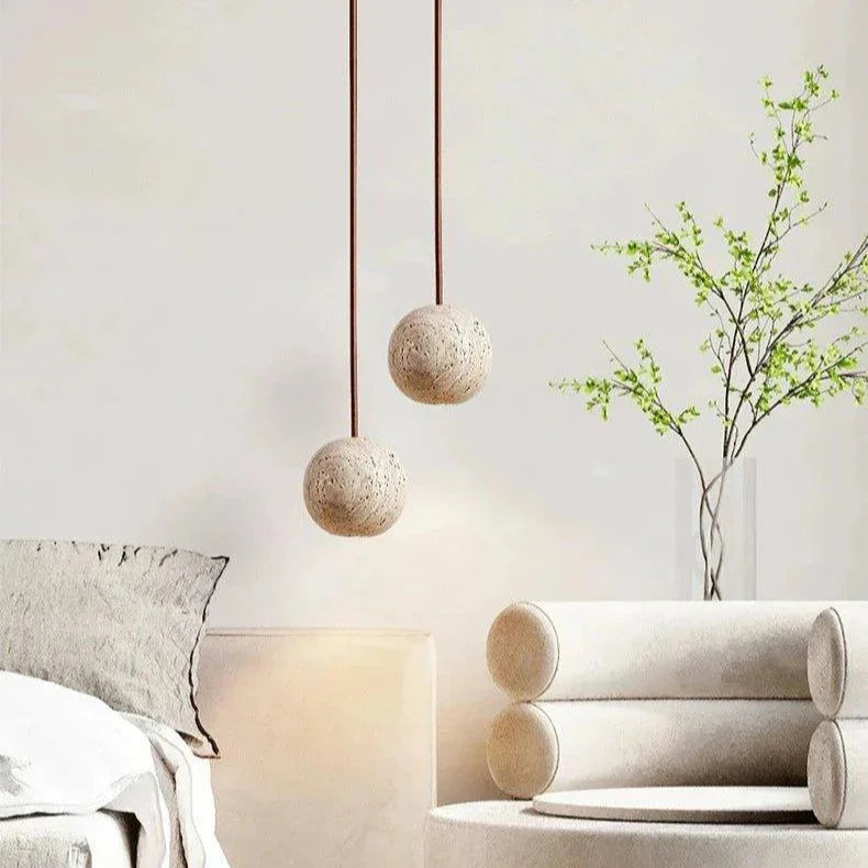 Drenia Travertine Pendant Lamp