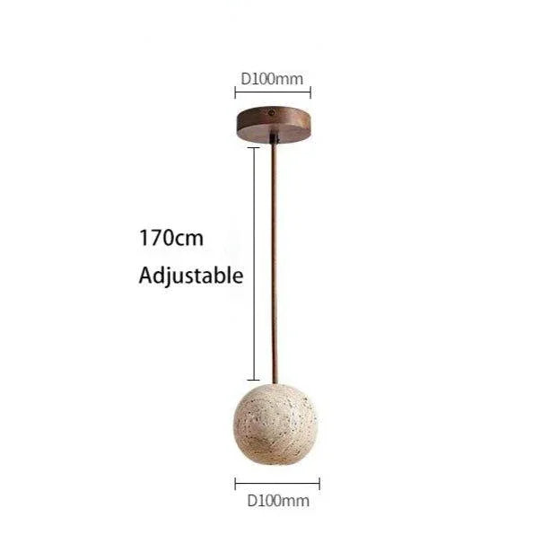 Drenia Travertine Pendant Lamp