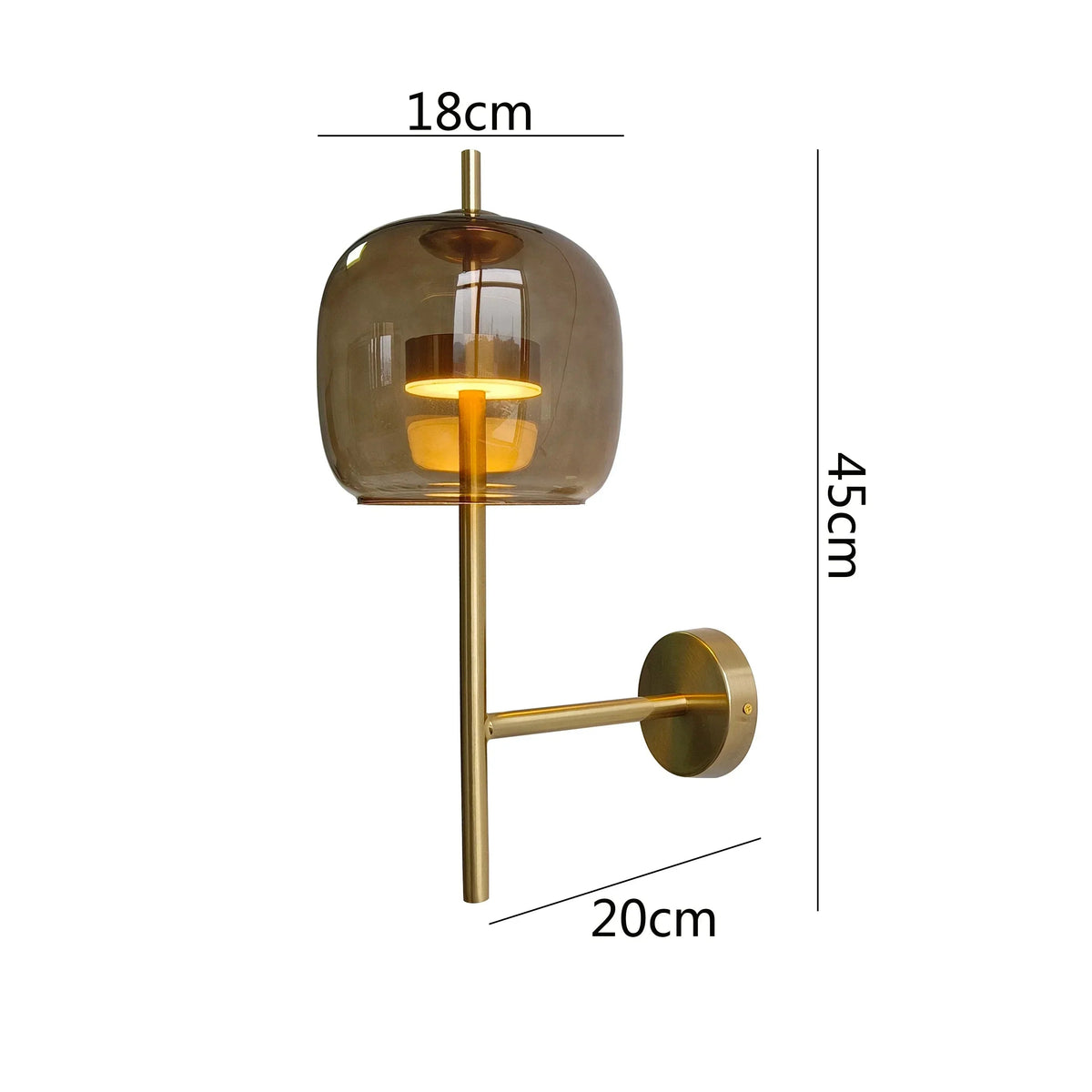 Drerella Glass Wall Lamp