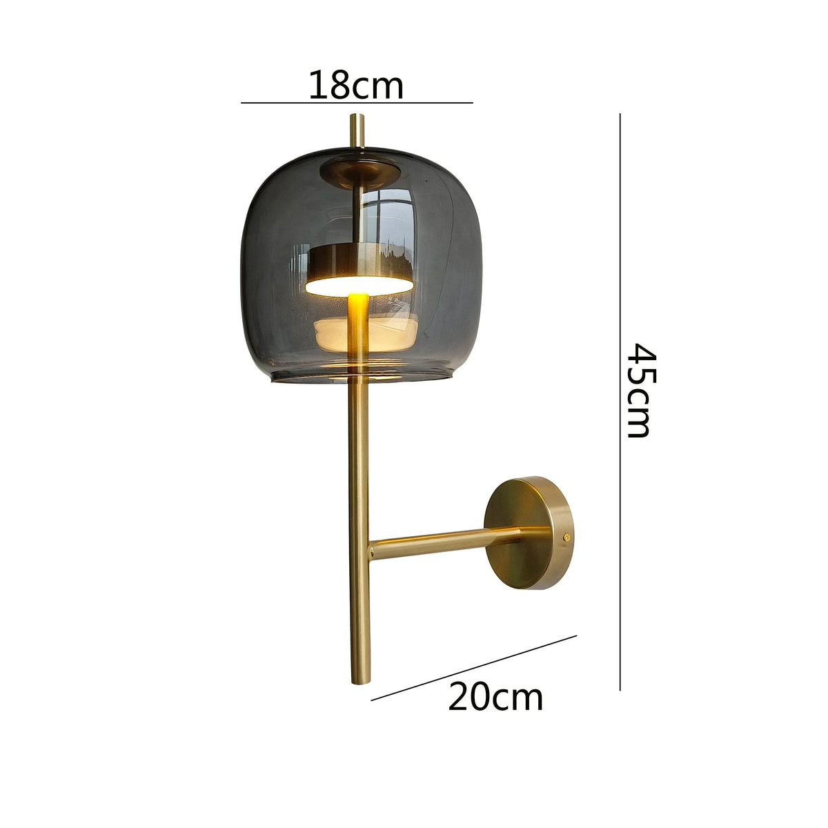 Drerella Glass Wall Lamp