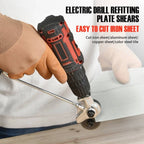 Drill-Powered Metal Cutting Attachment, Alloy Steel, 12–21V, view 2