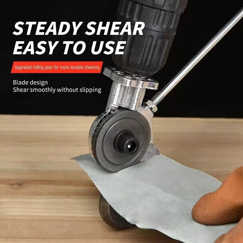 Drill-Powered Metal Cutting Attachment, Alloy Steel, 12–21V, view 5