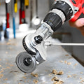 Drill-Powered Metal Cutting Attachment, Alloy Steel, 12–21V