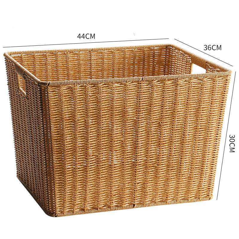 Eco-Friendly Woven Storage Basket Light Brown | High & Bury