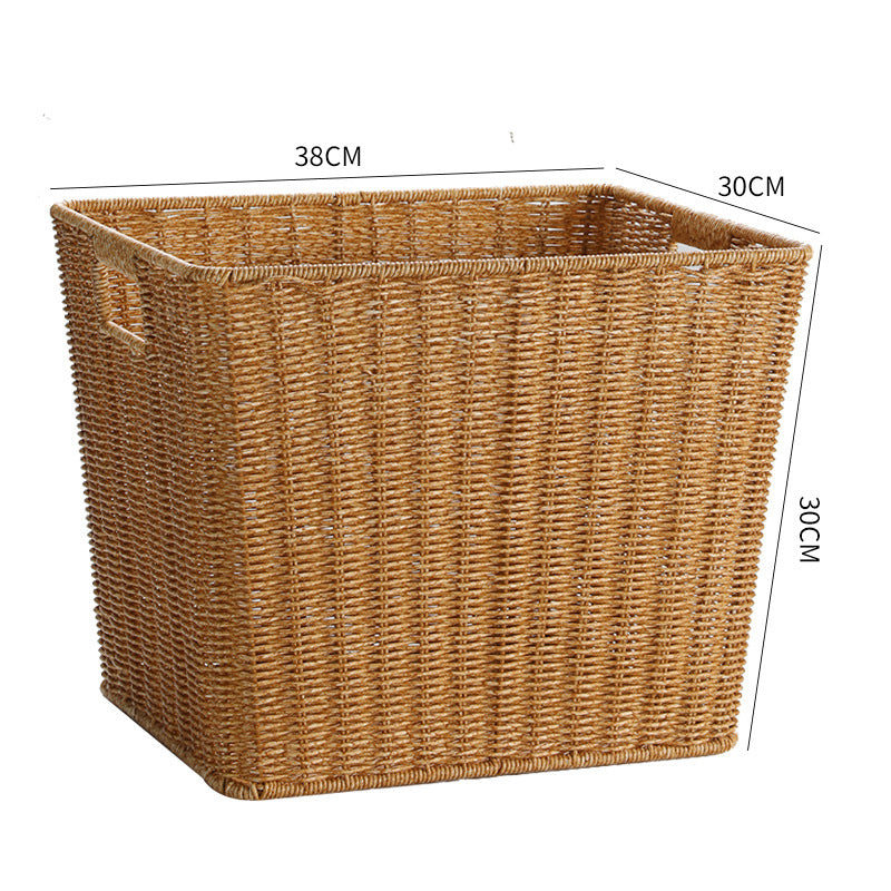 Eco-Friendly Woven Storage Basket Light Brown | High & Bury