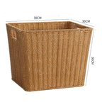 Eco-Friendly Woven Storage Basket Light Brown | High & Bury