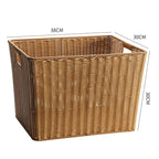 Eco-Friendly Woven Storage Basket Light Brown | High & Bury