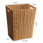 Eco-Friendly Woven Storage Basket Light Brown | High & Bury