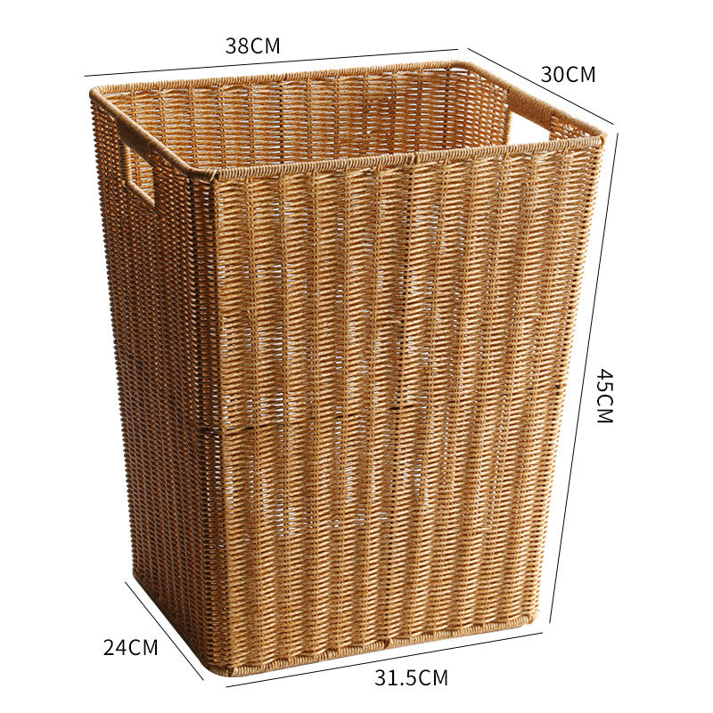 Eco-Friendly Woven Storage Basket Light Brown | High & Bury