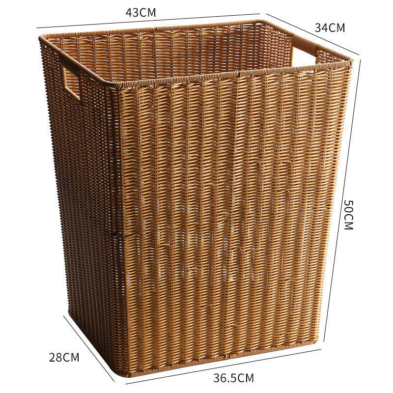 Eco-Friendly Woven Storage Basket Light Brown | High & Bury
