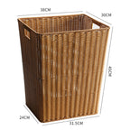 Eco-Friendly Woven Storage Basket Light Brown | High & Bury