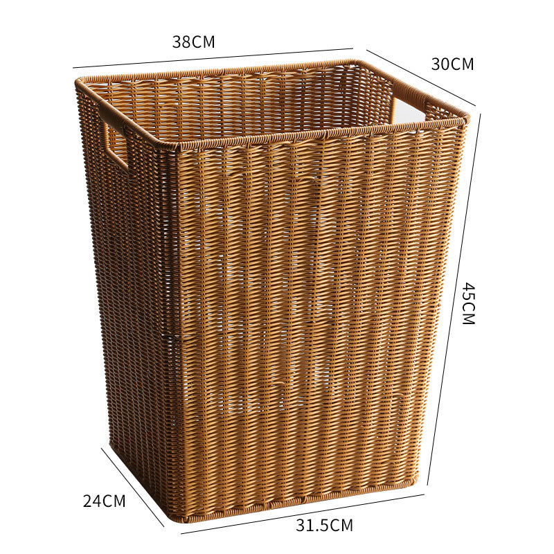 Eco-Friendly Woven Storage Basket Light Brown | High & Bury