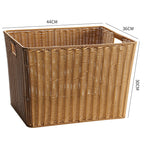 Eco-Friendly Woven Storage Basket Light Brown | High & Bury
