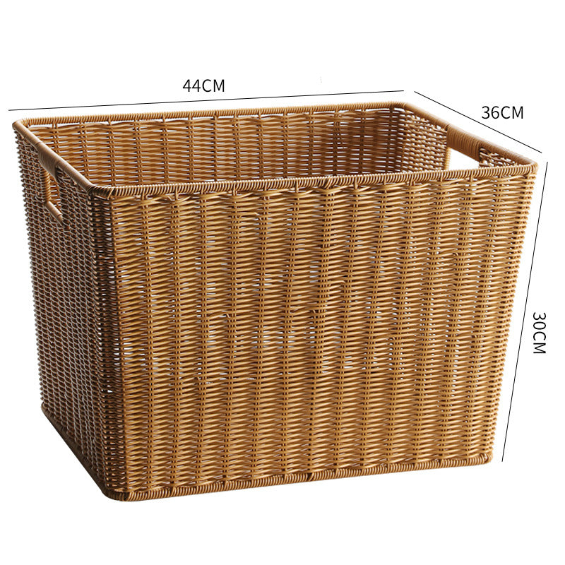 Eco-Friendly Woven Storage Basket Light Brown | High & Bury