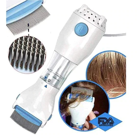Electric Lice Comb and Vacuum Remover with Stainless Steel Comb, view 3
