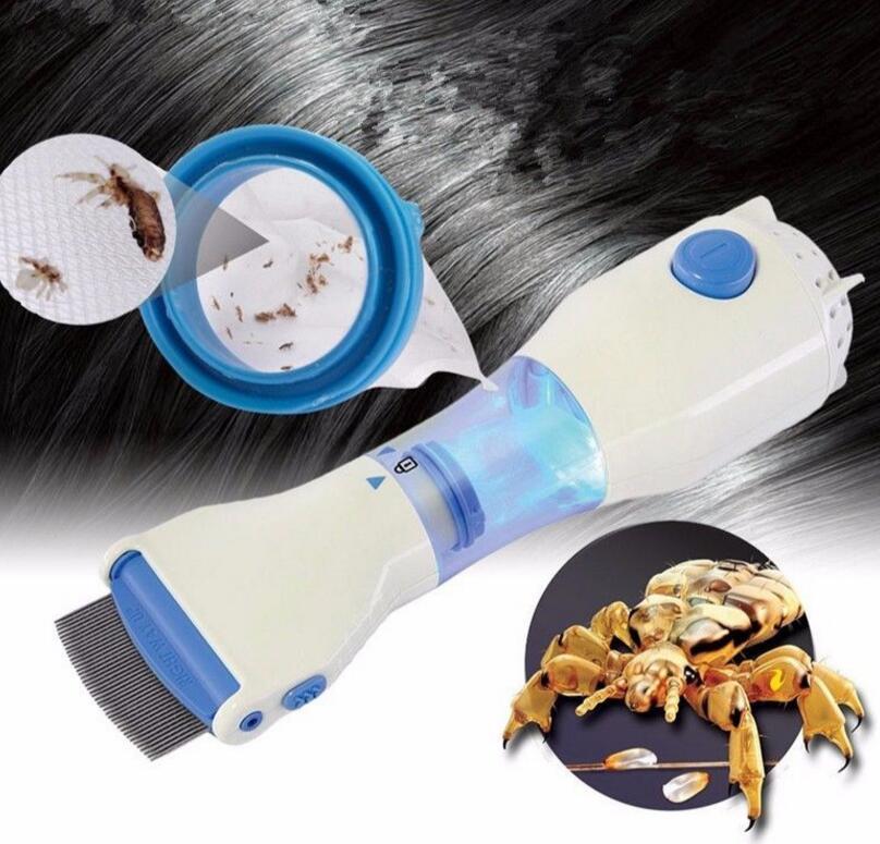 Electric Lice Comb and Vacuum Remover with Stainless Steel Comb