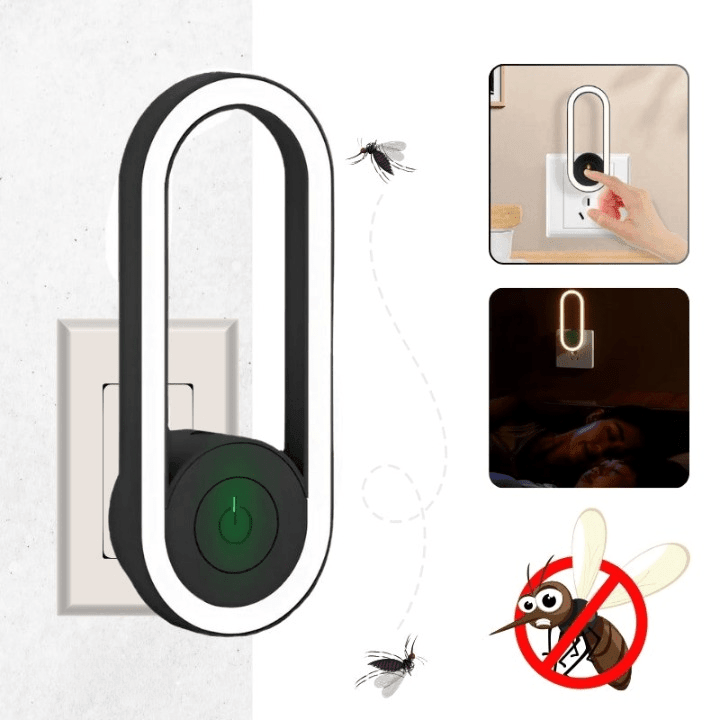 Electric Plug-In Ultrasonic Pest Repeller in ABS Plastic