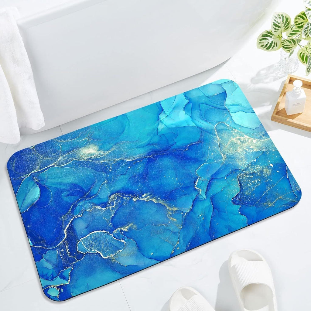 Elegant Abstract Art Bath Mat | High & Bury