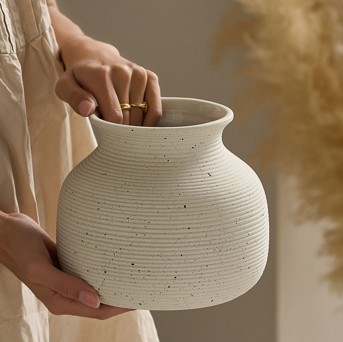 Elegant and Artistic Ceramic Vase | High & Bury