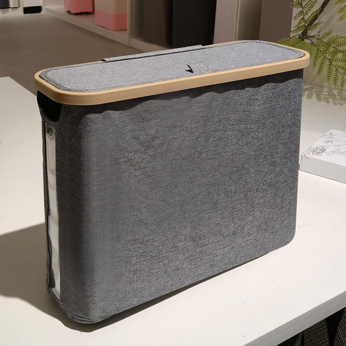Elegant and Functional Storage Basket with Practical Lid | High & Bury
