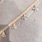 Elegant and Playful Lace Trim Light Blue | High & Bury