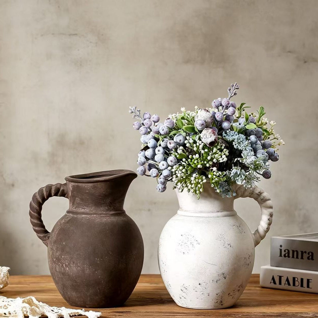 Elegant and Rustic Ceramic Carafe | High & Bury