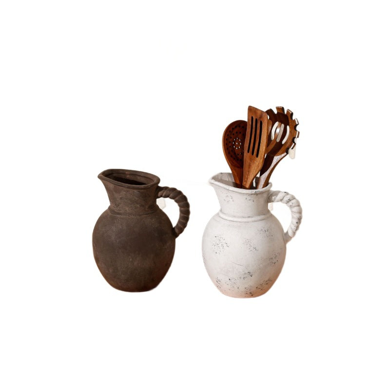Elegant and Rustic Ceramic Carafe | High & Bury