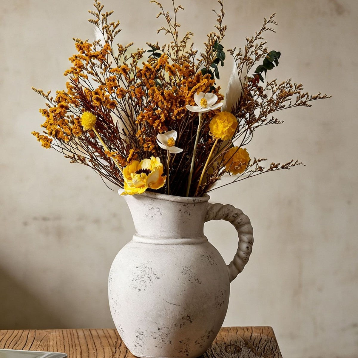 Elegant and Rustic Ceramic Carafe | High & Bury