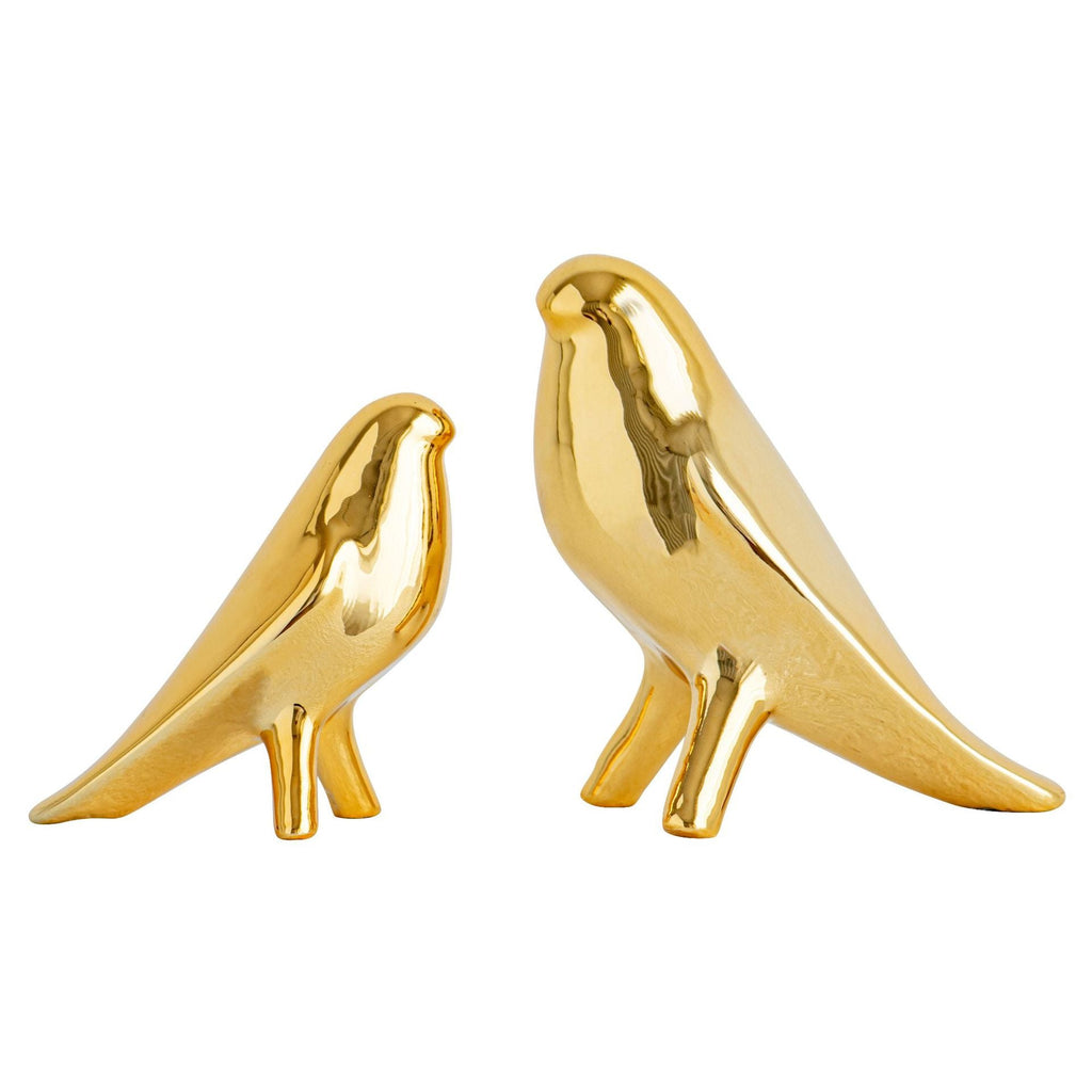 Elegant Artificial Ceramic Bird Sculpture | High & Bury