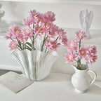 Elegant Artificial Flower Bouquet White Pink | High & Bury