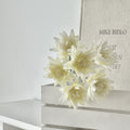 Elegant Artificial Flower Bouquet White Pink | High & Bury