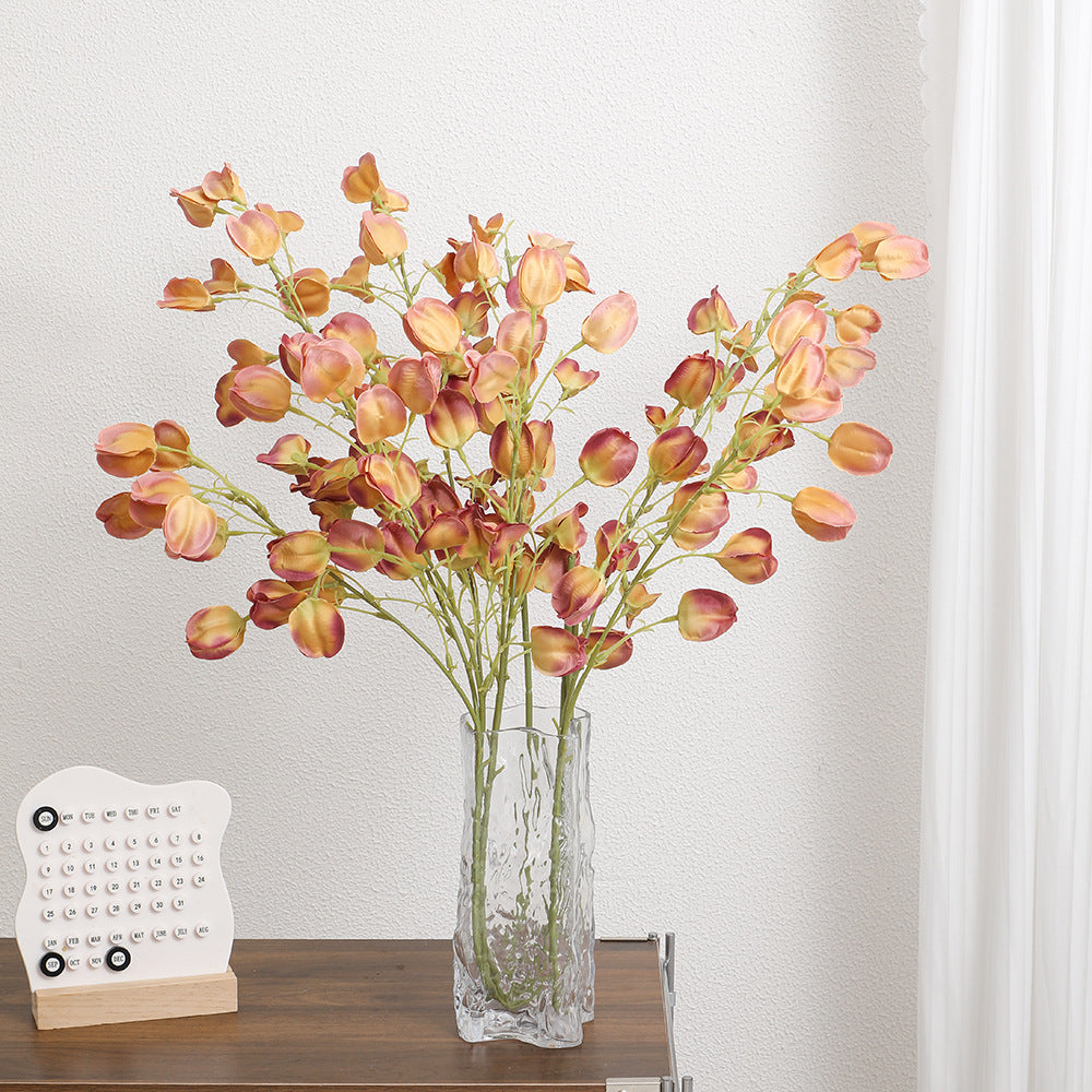 Elegant Artificial Flower Branch Beige Light Pink | High & Bury
