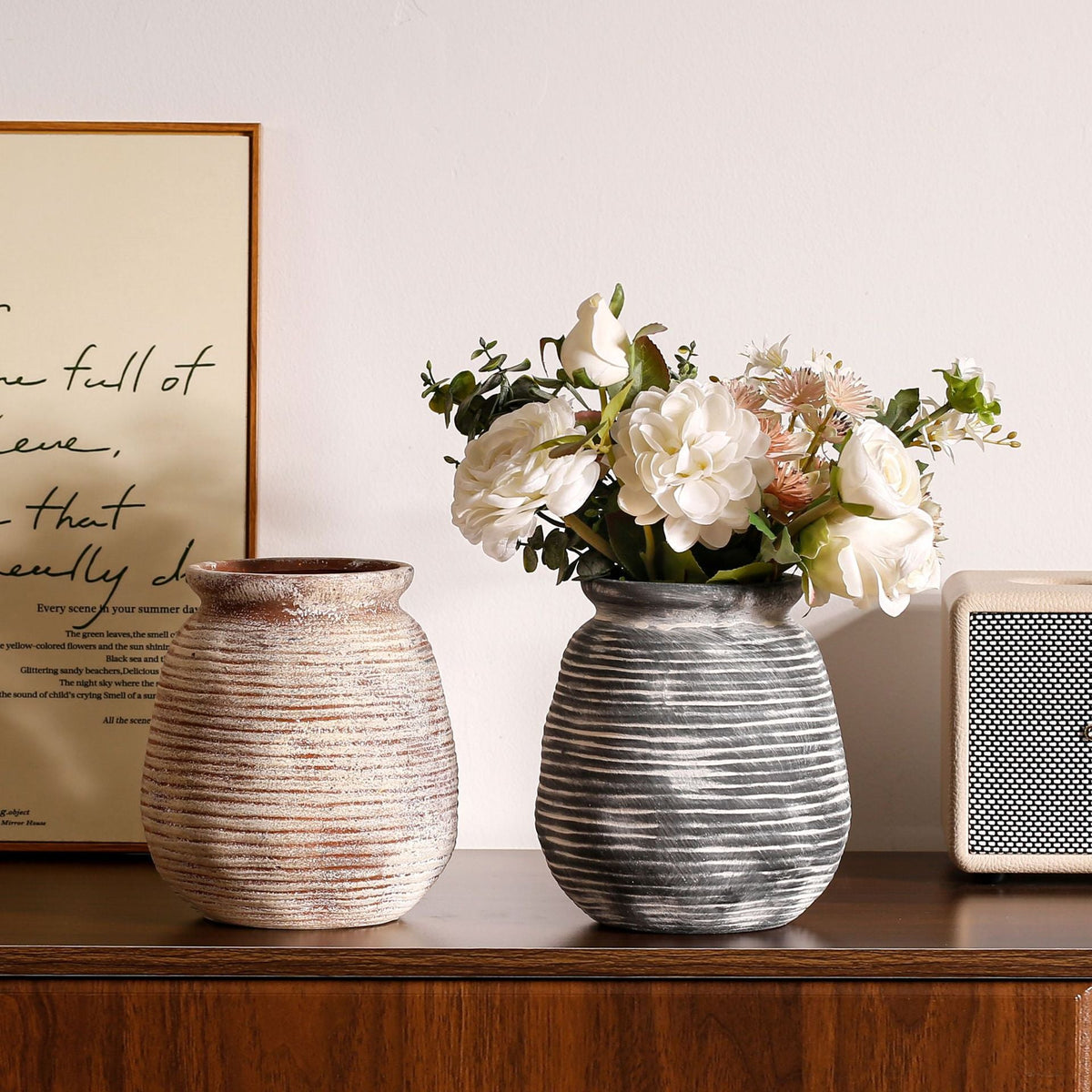 Elegant Artificial Flower Pot | High & Bury